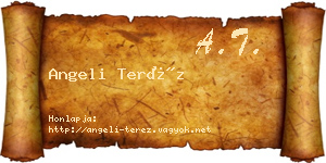 Angeli Teréz névjegykártya