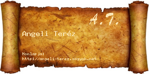 Angeli Teréz névjegykártya